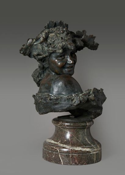 Attributed to Jef LAMBEAUX (1852-1908)
Bacchante...
