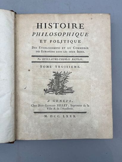 RAYNAL (Guillaume-Thomas-François, abbé)....