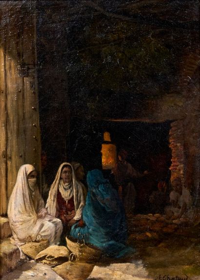 Alfred CHATAUD (1833-1908)
Orientals seated...