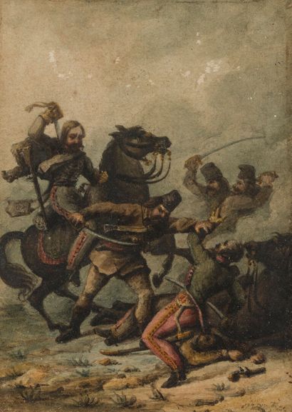 Attributed to John MARTIN (1789-1854)
Battle...