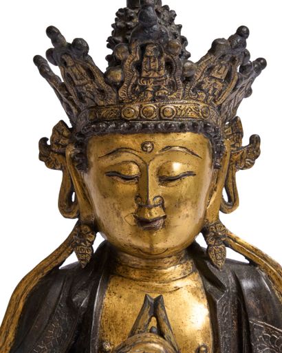 Vairochana Buddha. Ming dynasty, 17th century....