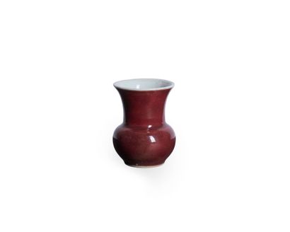 Pair of small porcelain bottle vases with...