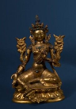 Syamatara. China. 18th-19th century. 
Gilded...