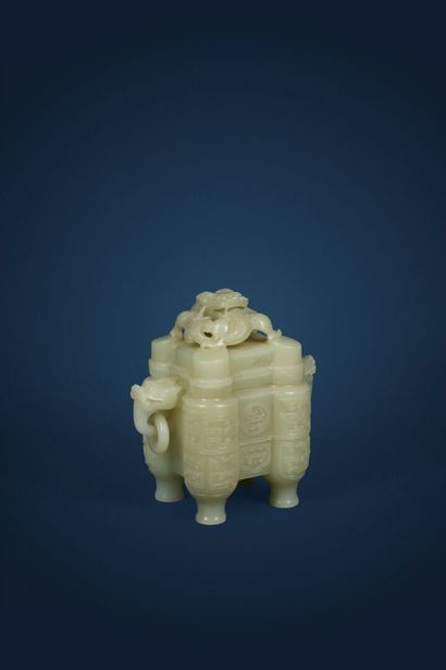 Fang Ding covered perfume burner, China,...