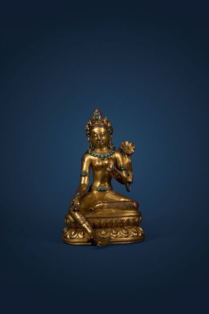 Syamatara, Tibet, 15th-16th century. 
Gilded...