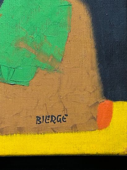 Roland BIERGE (1922-1991)
Polychromie, 1979.
Oil...