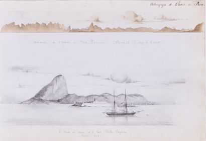 Attributed to Auguste BORGET (1808-1877)....