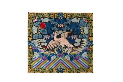 Set of nine civil servant badges in silk...