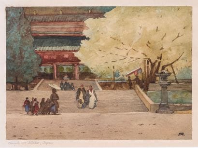 After Robert Weir ALLAN (1851-1942). 
Temple...