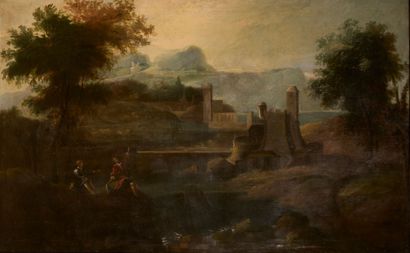 18th century Italian school
Hunters stopping...