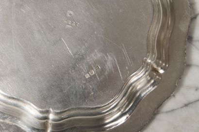 FERRY
Suite of 10 silver-plated bottle coasters....