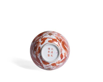 Porcelain bowl with iron-red decoration of...