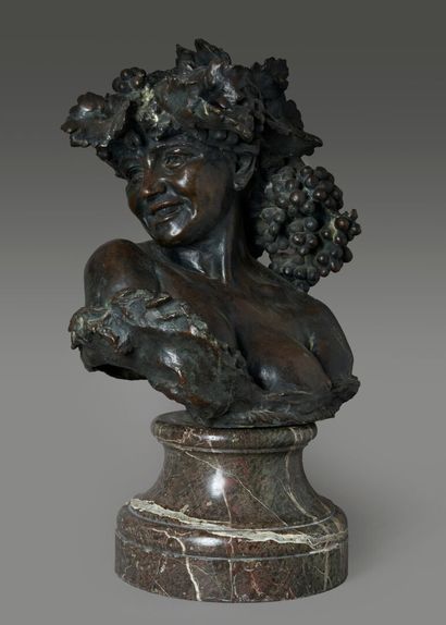 Attributed to Jef LAMBEAUX (1852-1908)
Bacchante...