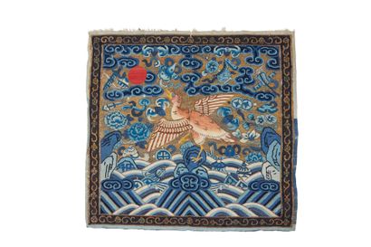 Set of nine civil servant badges in silk...