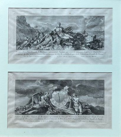 Lot comprenant : 
- Étienne FESSARD (1714-1777),...