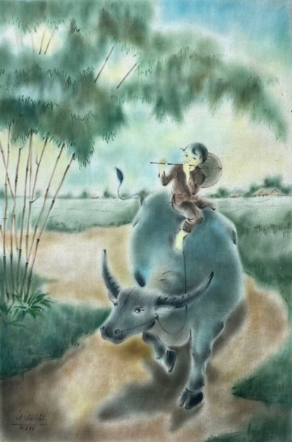 LÊ VAN LAI (20th century). 
The little buffalo...