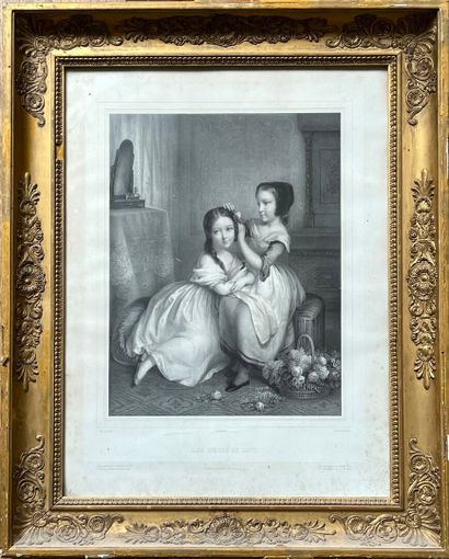 Lot comprenant : 
- D'après Thomas GAINSBOROUGH...