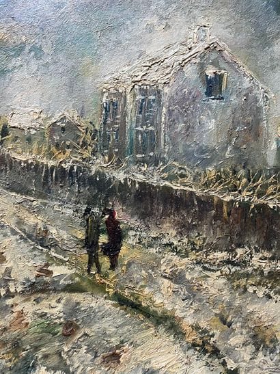 Émile BOYER (1877-1948)
Paysage de neige...