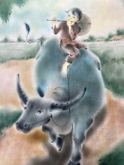 LÊ VAN LAI (20th century). 
The little buffalo...