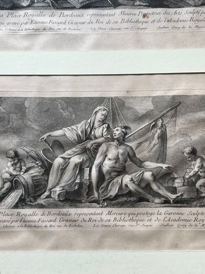 Lot comprenant : 
- Étienne FESSARD (1714-1777),...