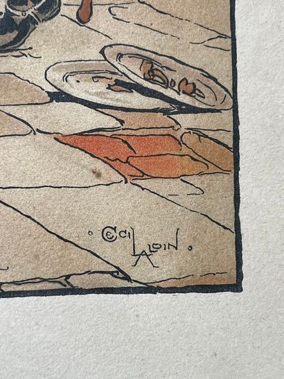 Lot comprenant :
- Cecil ALDIN (1870-1935)
The...