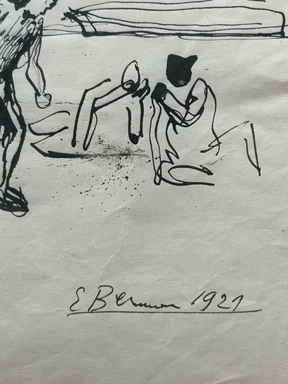 Lot comprenant: 
- Eugène BERMAN (1899-1972)
Étude...