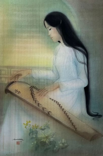 HANH THUY (20th century). 
Portrait of a...
