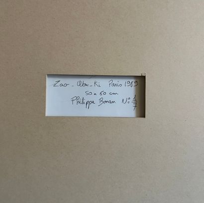Philippe BONAN (né en 1968)
Zao Wou-Ki, Paris,...