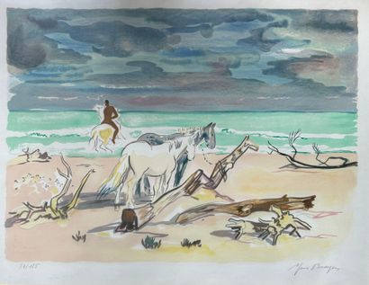 Lot comprenant : 
- Yves BRAYER (1907-1990).
Chevaux...