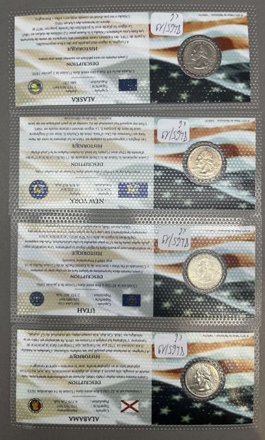Lot comprenant : 
- Une pièce de 50 centimes...