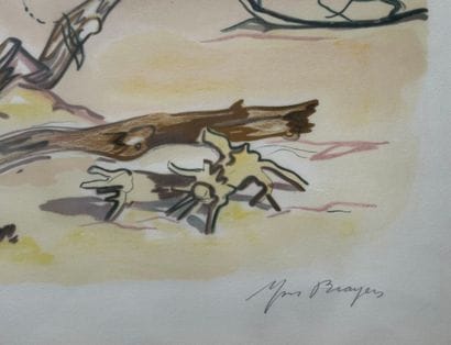 Lot comprenant : 
- Yves BRAYER (1907-1990).
Chevaux...