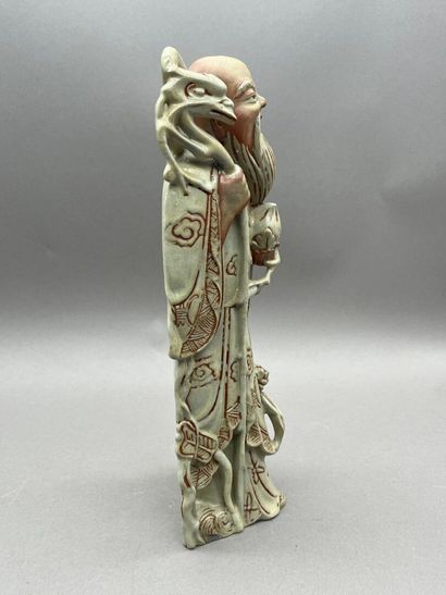 Lot including: 
- Adorned Buddha, gilded...