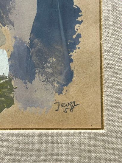 Michael SEVER (né en 1929)
Abstraction, 1958.
Aquarelle...