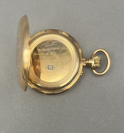 Montre de gousset en or 18 K (750 °/°°)....