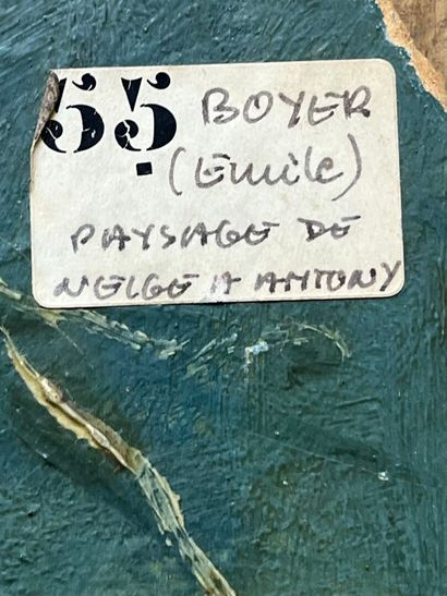 Émile BOYER (1877-1948)
Paysage de neige...