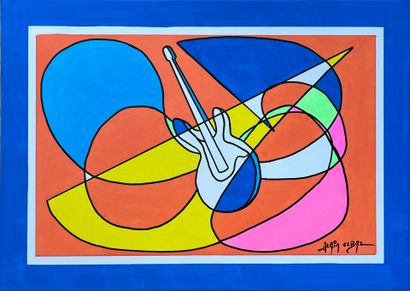 Alain ELBAZ (né en 1941)
Music key, 2025.
Acrylique...