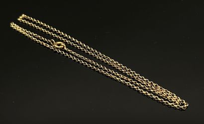 Chaîne de cou en or jaune 18 K (750°/°°),...