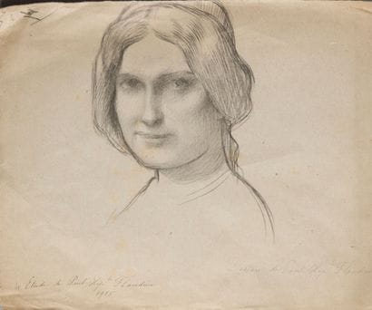 Paul Hippolyte FLANDRIN (1856-1921). 
Jeune...
