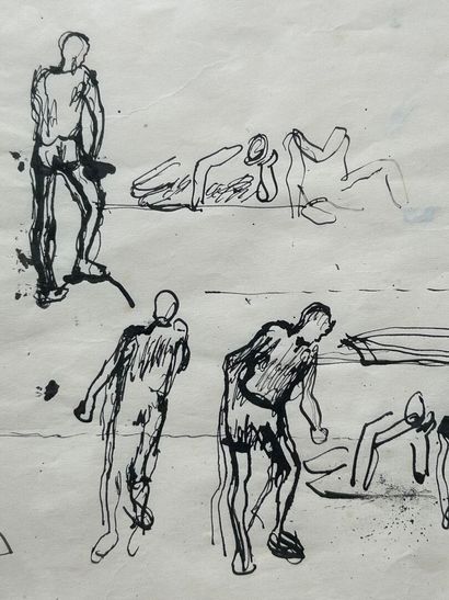 Lot comprenant: 
- Eugène BERMAN (1899-1972)
Étude...