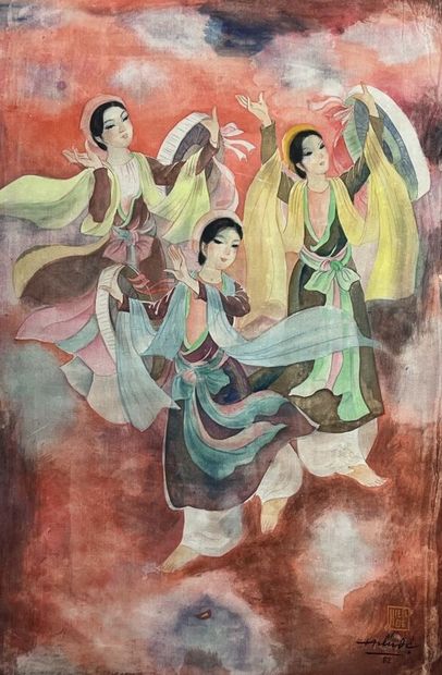 HIEU DÊ (20th century). 
Vietnamese dancers....