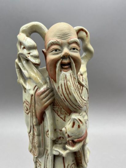Lot including: 
- Adorned Buddha, gilded...