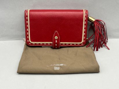 LANCEL PARIS. Sac avec bandoulière en cuir...