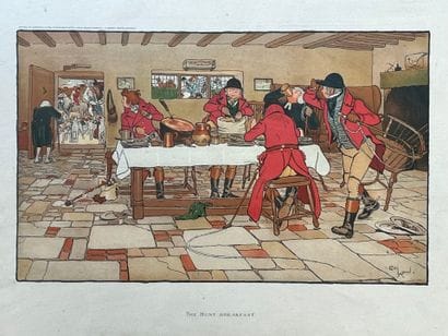 Lot comprenant :
- Cecil ALDIN (1870-1935)
The...