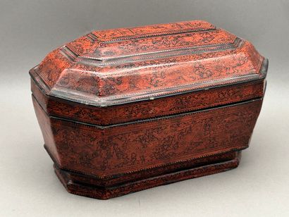 Set comprising: 
- Red and black lacquer...