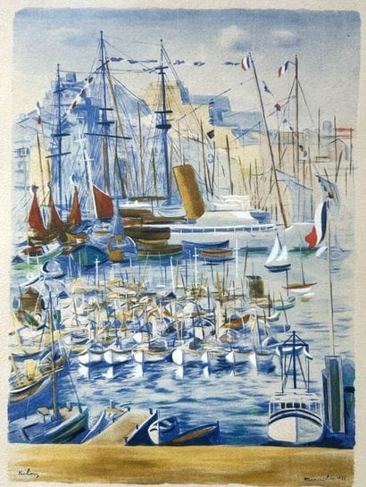 Lot comprenant: 
- Moïse KISLING (1891-1953)
Le...