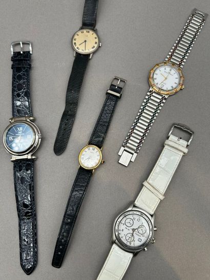 Lot comprenant 13 montres par Swatch, Tissot,...