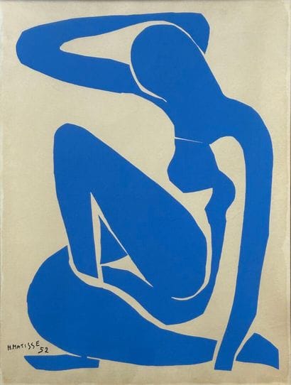 D'après Henri MATISSE (1869-1954)
Nu bleu...