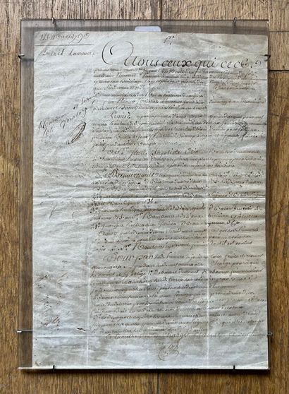 Lot comprenant : 
- [Franc-Maçonnerie].
Brevet...