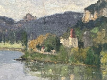 Lot comprenant: 
- Émile GODCHAUX (1860-1938)
Embarcation...