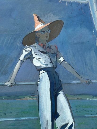 Joseph BOLEGARD (1889-1963)
Femme au chapeau...